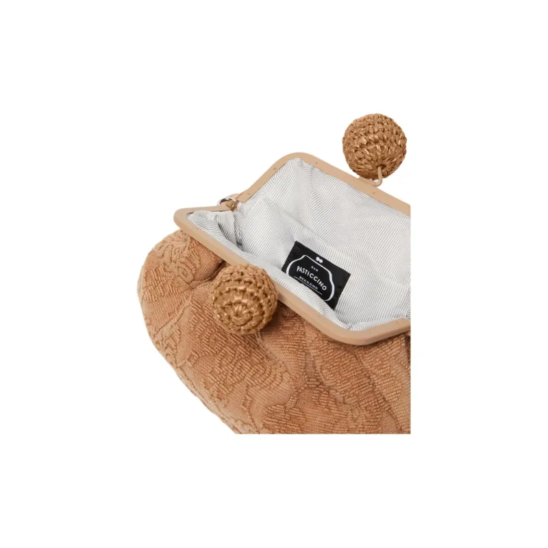 WEEKEND MaxMara Pasticcino Cotton Crossbody Bag, Shoulder Bag Medium Size Women's Camel-5