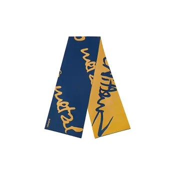 BABAMA Knit Scarves Unisex Blue/Yellow Color