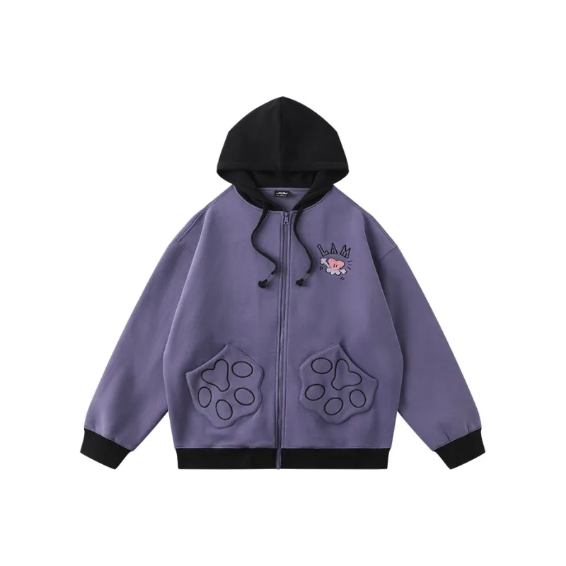 LAMLICKA x AIDEMENG LIANMINGKUAN Sweatshirt Unisex Purple-0