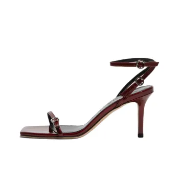 Aeyde Hallie Strap Sandals 7.5cm Women's Red