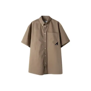 MSGM Shirts Men Brown