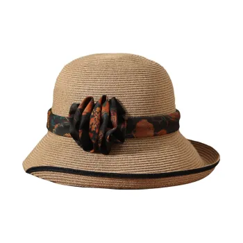 Red Bean Polyester Bucket Hats Women's