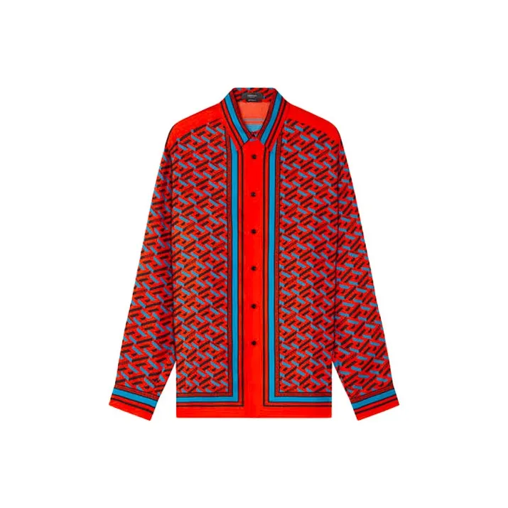 VERSACE Shirts Men Red-0