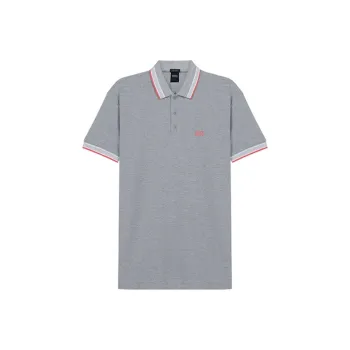 HUGO BOSS Polo Shirts Men Gray