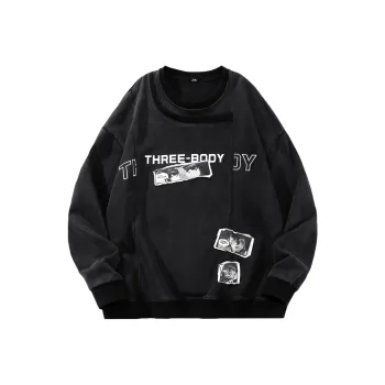THREE-BODY Sweatshirt Unisex Black