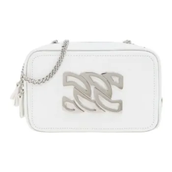 Casadei Leather Shoulder Bag Mini Women's White