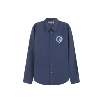VERSACE JEANS COUTURE FW23 Shirt Men's Dark Blue
