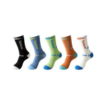 Reebok Mid Calf Socks Unisex 5 Pack