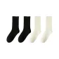 [Ultimate Anti-Pilling]2 Pack Black+2 Pack Milk White