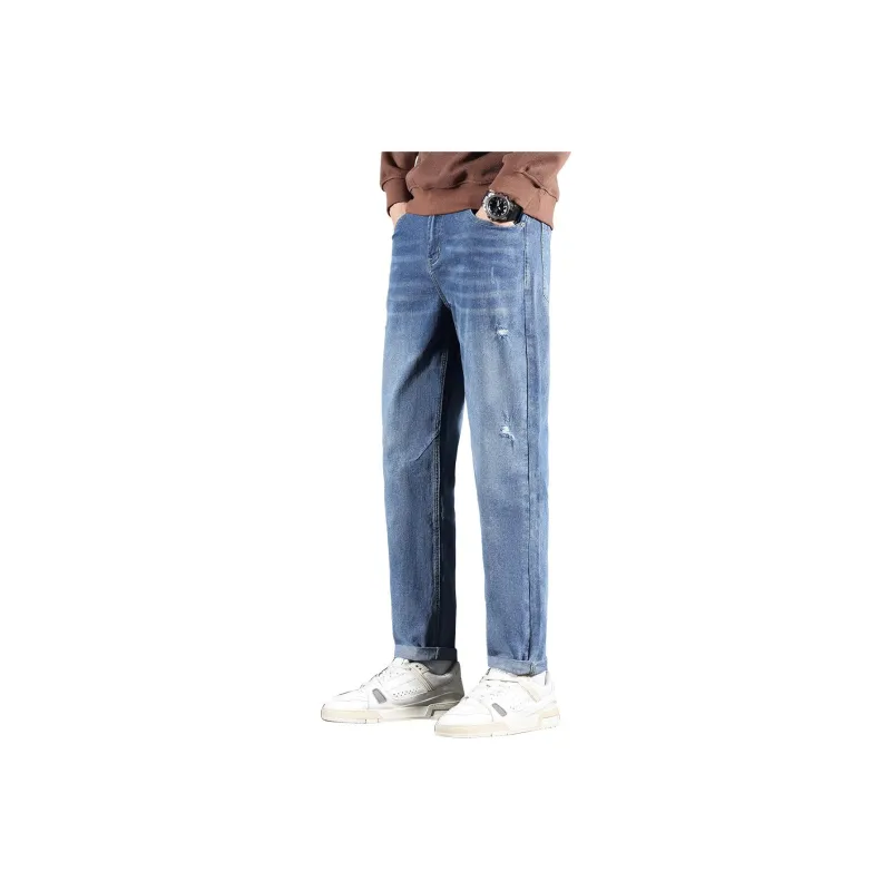 Tonlion Jeans Unisex Light Aqua Blue-2