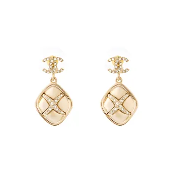 CHANEL Earrings Women's Gold