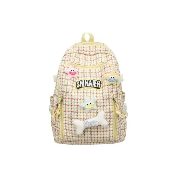 Yalu Nylon Backpack Women's Yellow/Coffee/Pink/Turquoise/Sprout Green