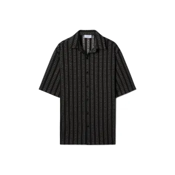OFF WHITE All Over Patterned Short Sleeved Shirt