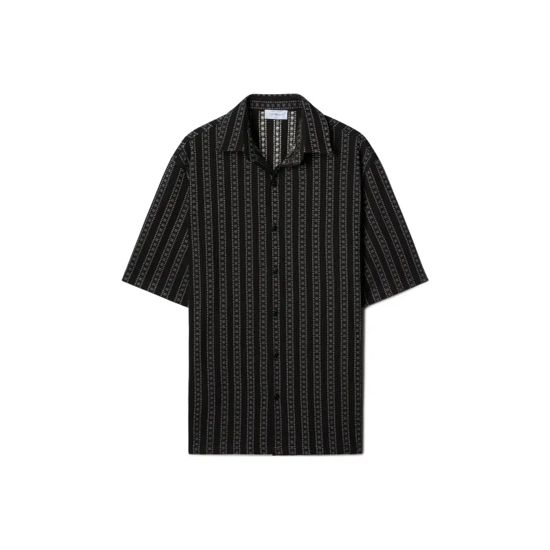 OFF-WHITE All-Over Patterned Short-Sleeved Shirt-0
