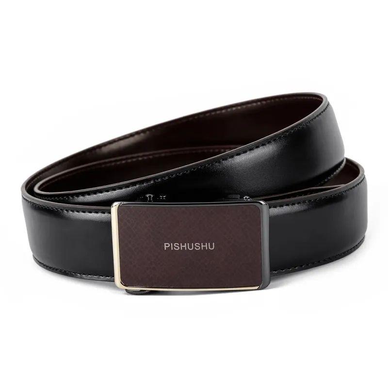PISHUSHU Leather Belts Unisex-0