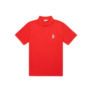 MLB Boston Red Sox Polo Shirts Men Red