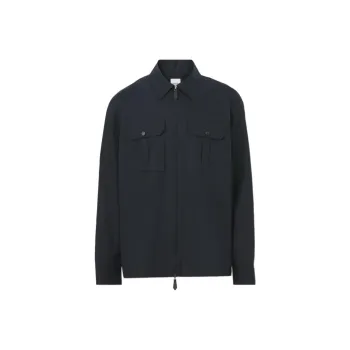 Burberry Hawes Cotton Zip Up Jacket