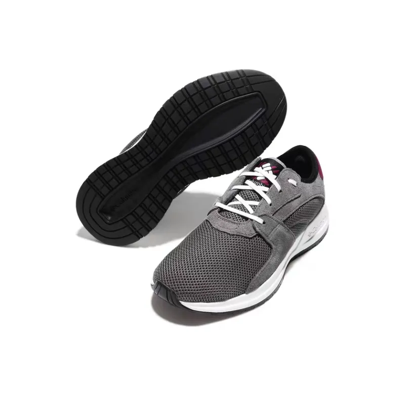 Columbia Cushioning, Wear Resistant Low Top Casual Shoes Women's Gray White-4