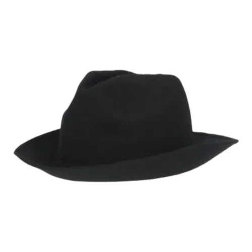 Yohji Yamamoto Silver Top Hats Unisex Black