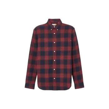 Timberland Long Sleeve Tartan Shirt Shirt Men's Red