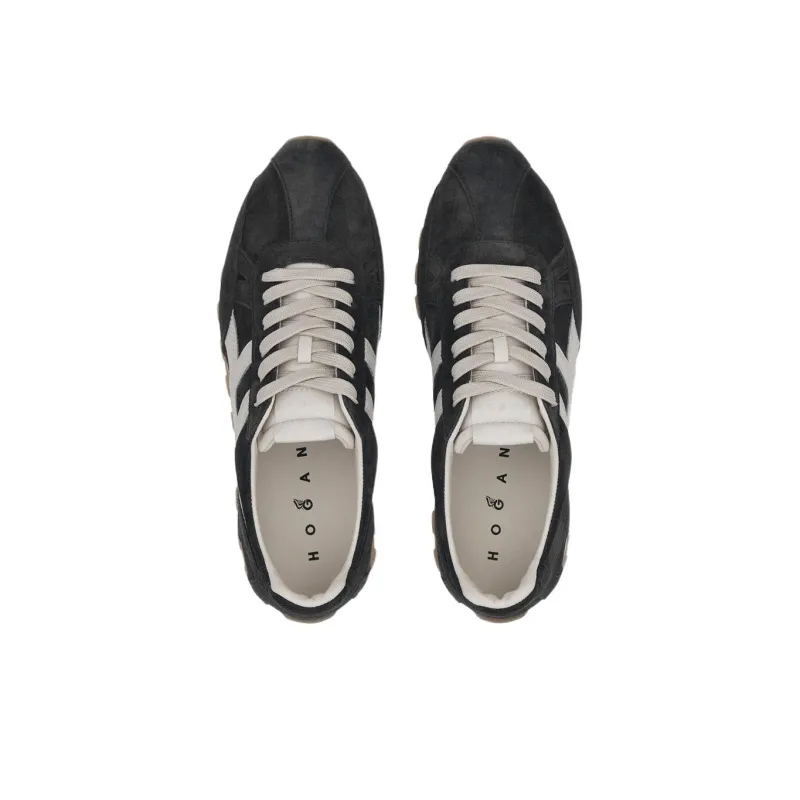HOGAN 86er H671 Low Top Casual Shoes Men's Black-4
