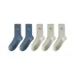 5 Pack[2 Denim Blue+3 Light Gray]