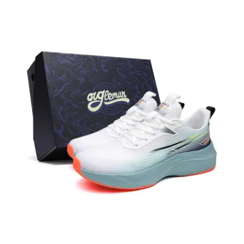 OUGLEMEN Slip Resistant, Abrasion Resistant, Lightweight Low Top Casual Shoes Men's Box