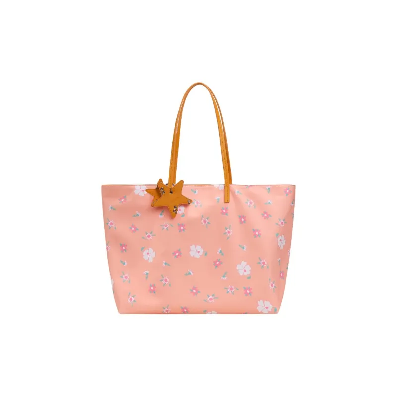 ECODAY ECOD PU, Textile Mixture Tote Bag, Shopping Bag, Shoulder Bag Women's Multicolor-4