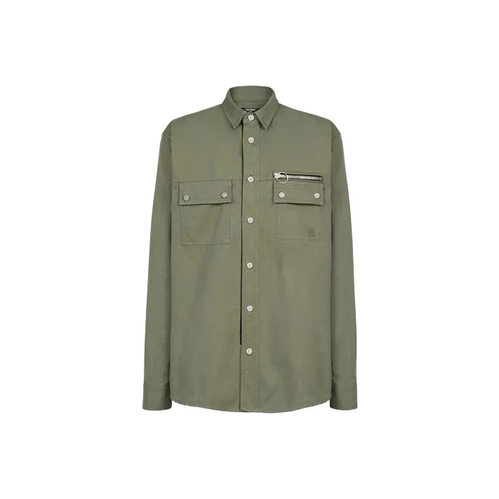 BALMAIN Embroidered Logo Shirt-0