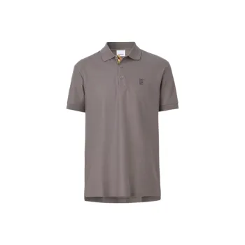 Burberry Polo Shirts Men Seal Gray