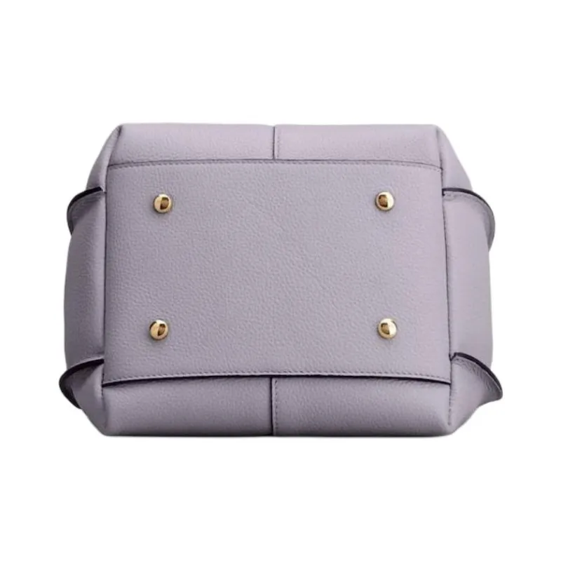 TOD'S T Timeless Calfskin One Shoulder Handbag Medium Size Women's Purple-3