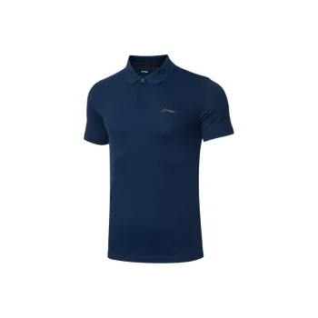 LINING Polo Shirts Men Heather Gray Guangdong Blue