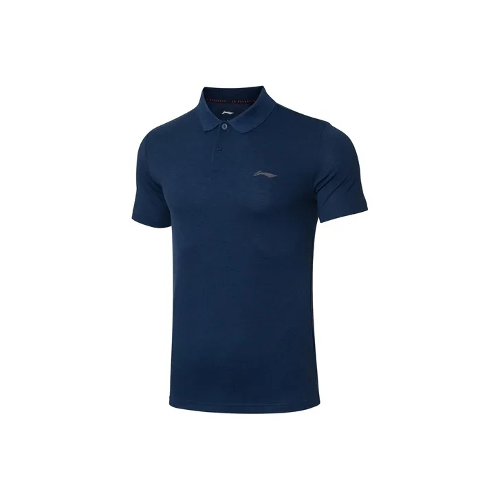 LINING Polo Shirts Men Heather Gray Guangdong Blue-0