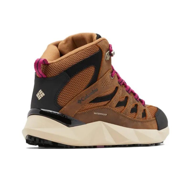 Columbia Cushioning, Wear Resistant Mid Top Hiking Shoes Women's Brown Black-3