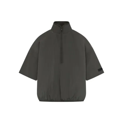 Fear Of God Essentials SS24 Halfzip Mockneck Shirt Shirt Men's Ink Black/INK