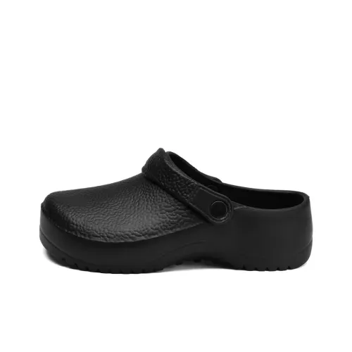 BTE Quiet Abrasion Resistant Slip Resistant Wrap toe Slippers Men's Black