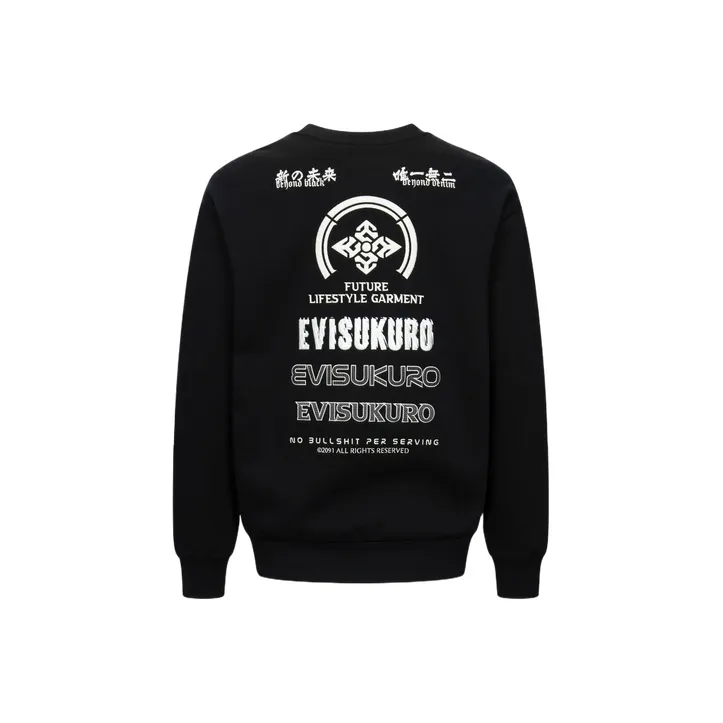 EVISU Sweatshirts Men Black-0