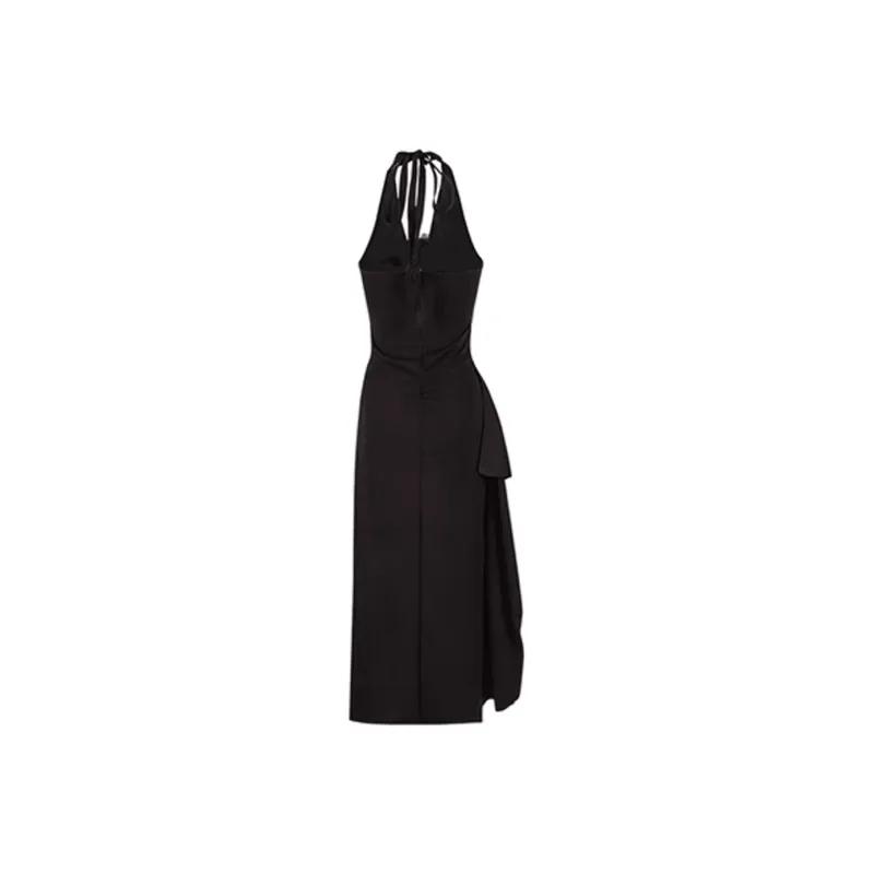 FLIM Minimalist Style Sleeveless Dress Women's Eye Catching Red-11