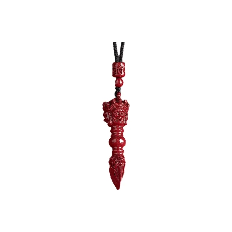 The Thousand Seals Family Reconstructed Cinnabar Necklaces Unisex-6