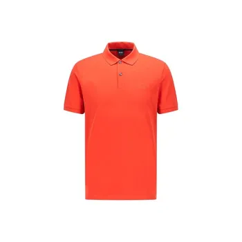 HUGO BOSS Polo Shirts Men Bright Orange