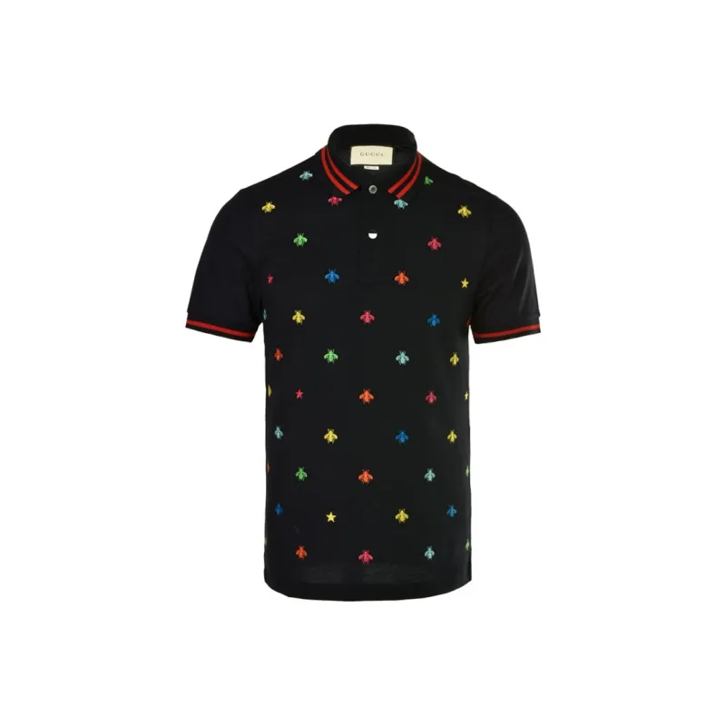 GUCCI Polo Shirts Men Navy Blue-0