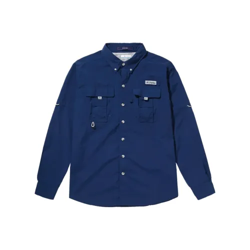 Columbia Shirts Men Blue