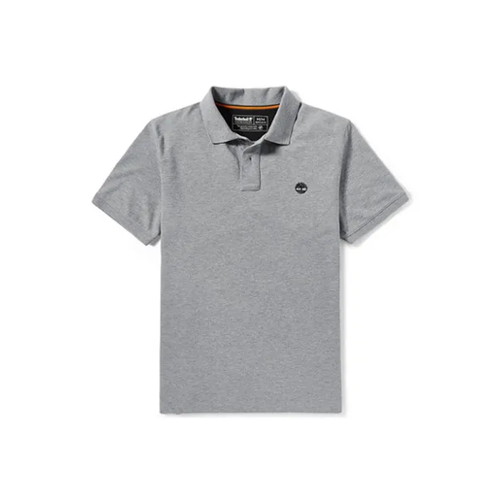 Timberland Polo Shirts Men Medium Heather Gray-0