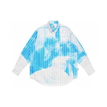 EMPTY REFERENCE Shirt Unisex Blue White
