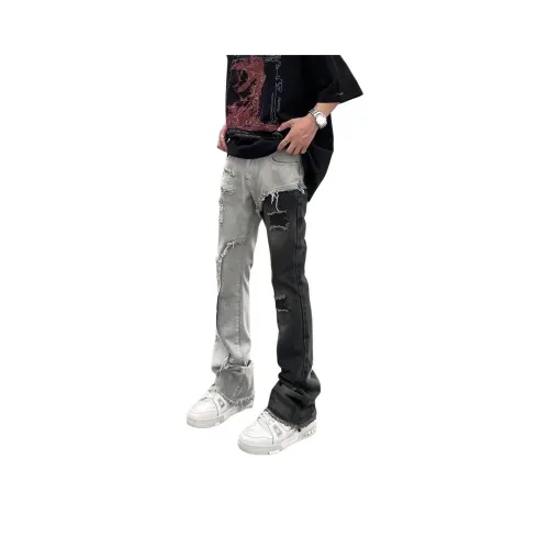 WELTER EXPERIMENT Jeans Unisex Black And Blue Double Combo