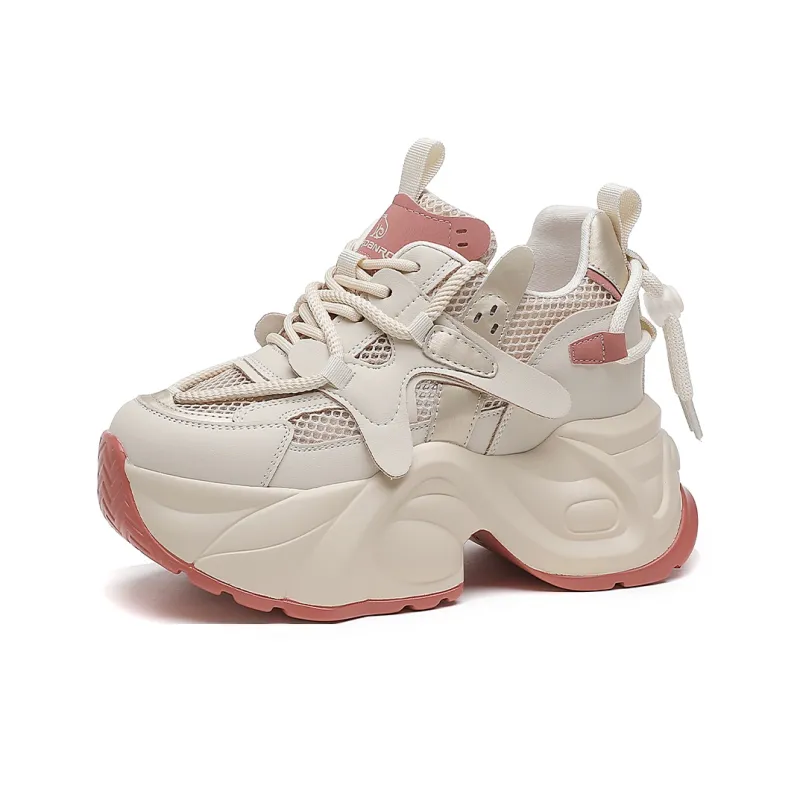 CARDANRO Anti-Slip Wear-Resistant Low-Top Chunky Sneakers Women's-1