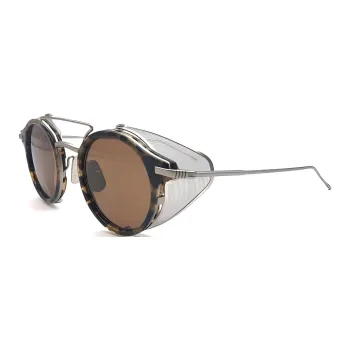 THOM BROWNE Round Frame Sunglasses