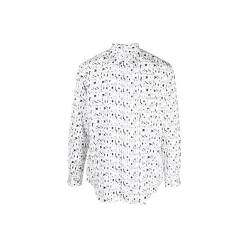 CDG Shirt X Kaws Classic Letters Poplin Shirt