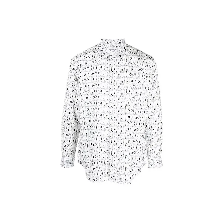 CDG Shirt X Kaws Classic Letters Poplin Shirt-0