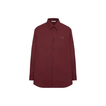 Valentino Shirts Men Burgundy